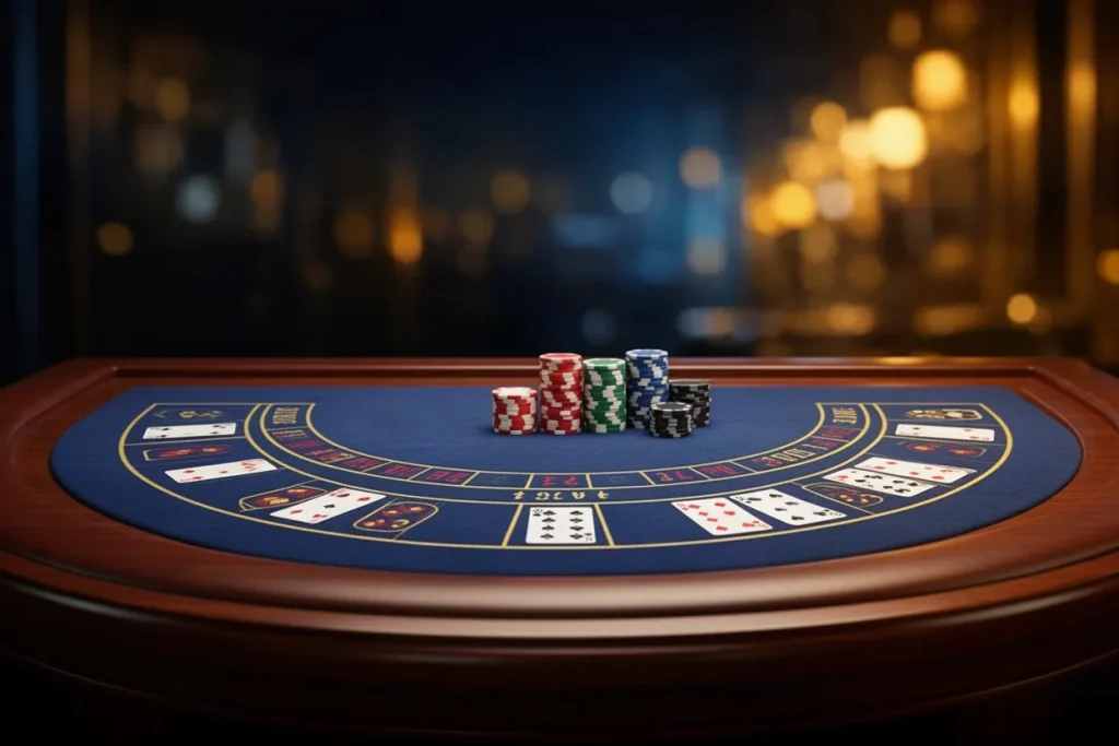 Ảnh minh hoạ thảm chia bài cho mục luật chơi casino SHBETONLINE