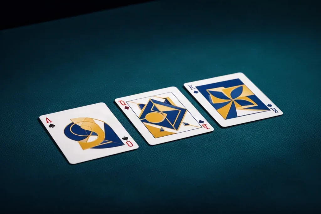 Ảnh minh hoạ bốn quân bài ngửa cho mục luật chơi game bài SHBETONLINE