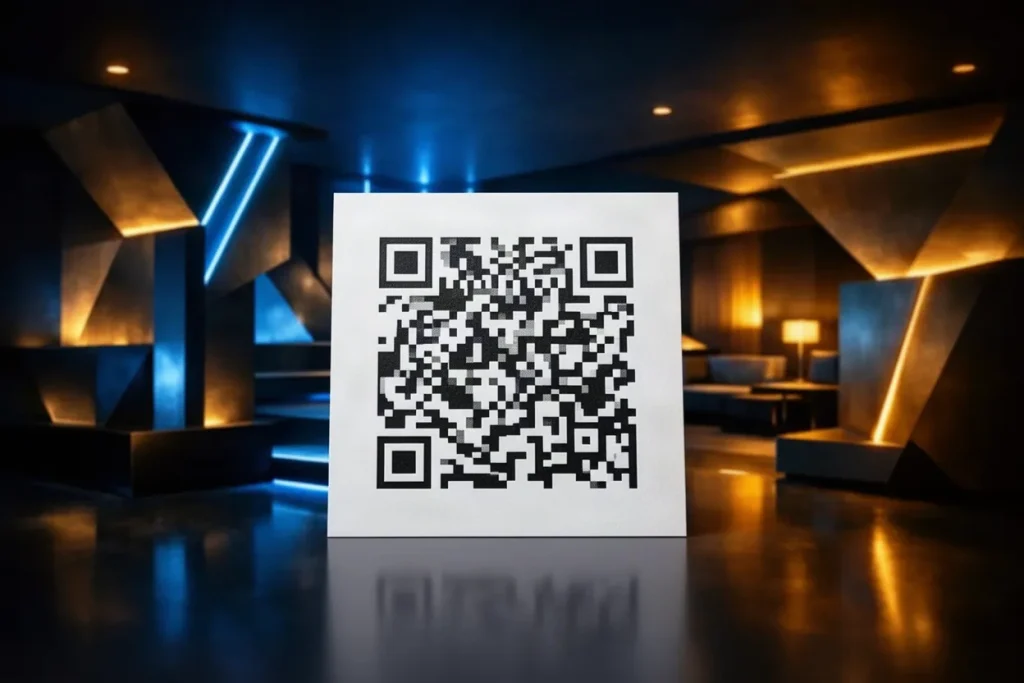 Ảnh minh hoạ mã vuông trừu tượng cho mục tải app hướng dẫn SHBETONLINE